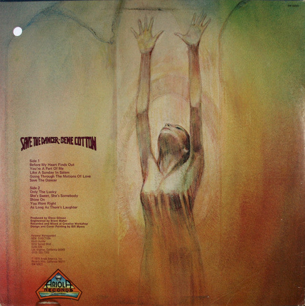 Gene Cotton : Save The Dancer (LP, Album, Ter)