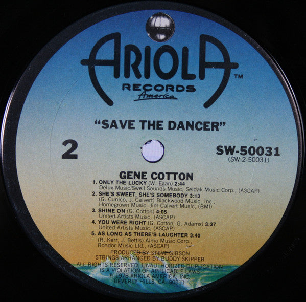 Gene Cotton : Save The Dancer (LP, Album, Ter)