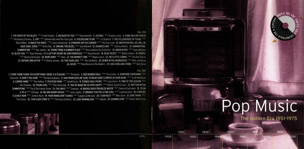 Various : Pop Music: The Golden Era: 1951-1975 (2xCD, Comp, Mono)
