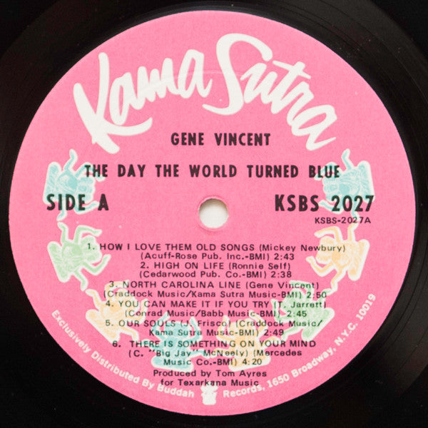 Gene Vincent : The Day The World Turned Blue (LP, Album, M/Print)