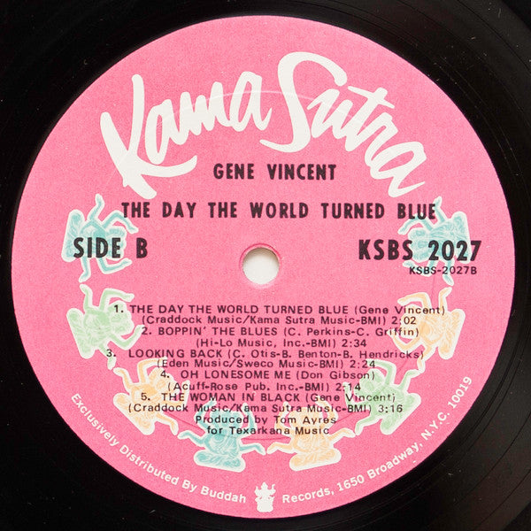 Gene Vincent : The Day The World Turned Blue (LP, Album, M/Print)