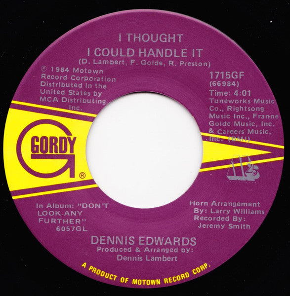 Dennis Edwards : Don't Look Any Further (7")