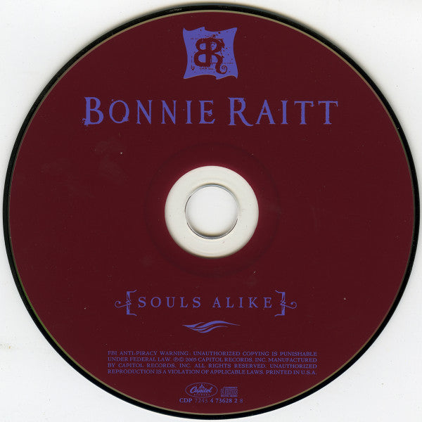 Bonnie Raitt : Souls Alike (CD, Album)
