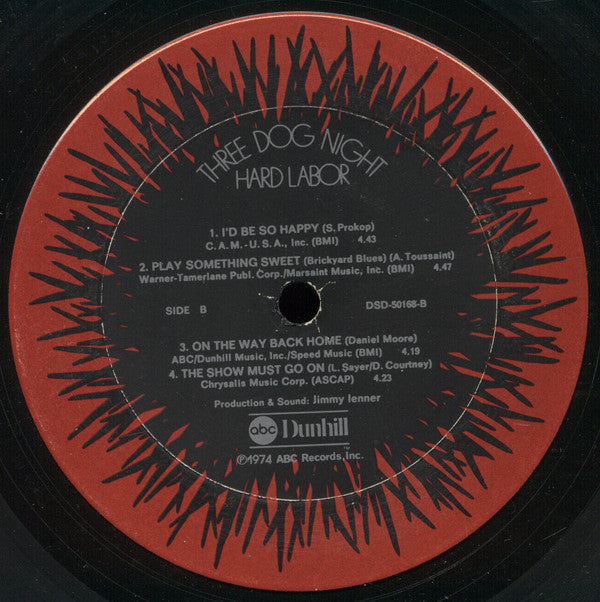 Three Dog Night : Hard Labor (LP, Album, RE, Ter)