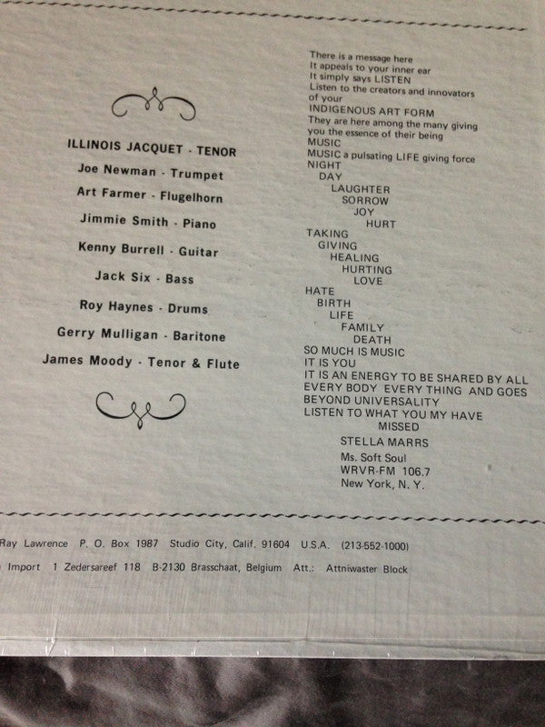 Illinois Jacquet : Birthday Party Vol. 2  (LP, RE)