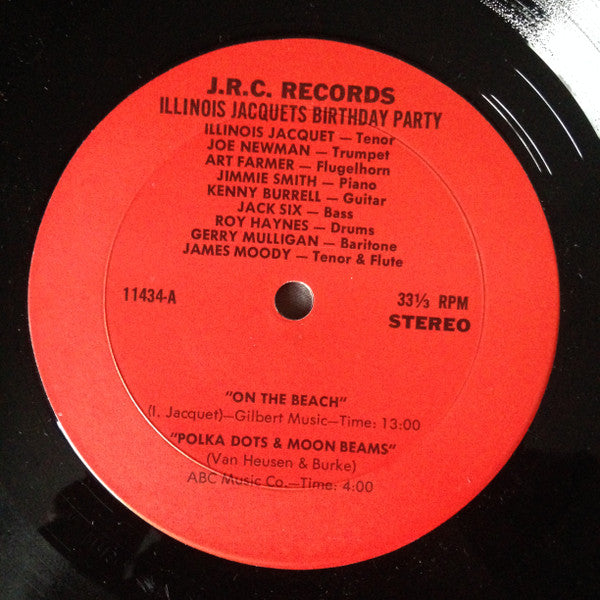 Illinois Jacquet : Birthday Party Vol. 2  (LP, RE)