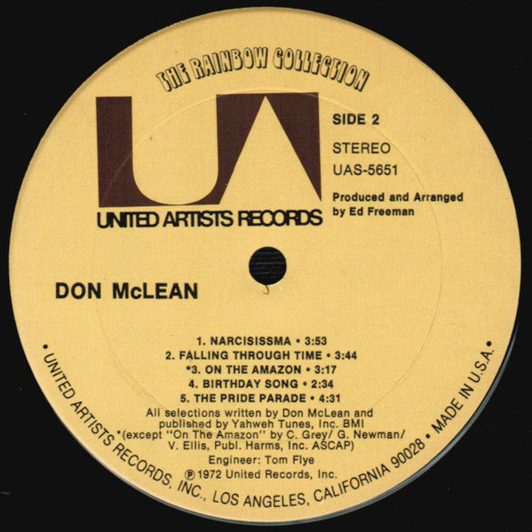 Don McLean : Don McLean (LP, Album, Ter)