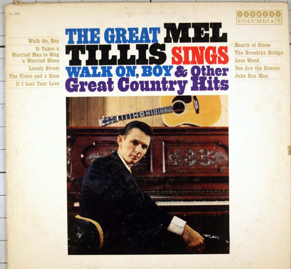 Mel Tillis : The Great Mel Tillis Sings Walk On, Boy & Other Great Country Hits (LP, Mono, Promo)