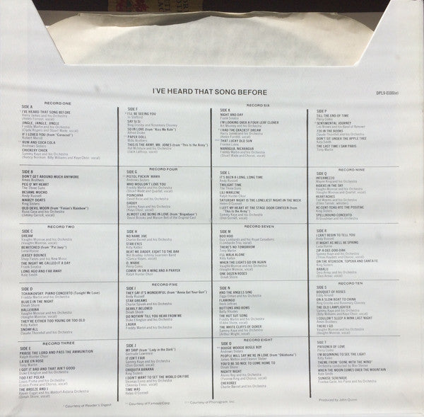 Various : I've Heard That Song Before (Box, Comp + 10xLP, Comp)