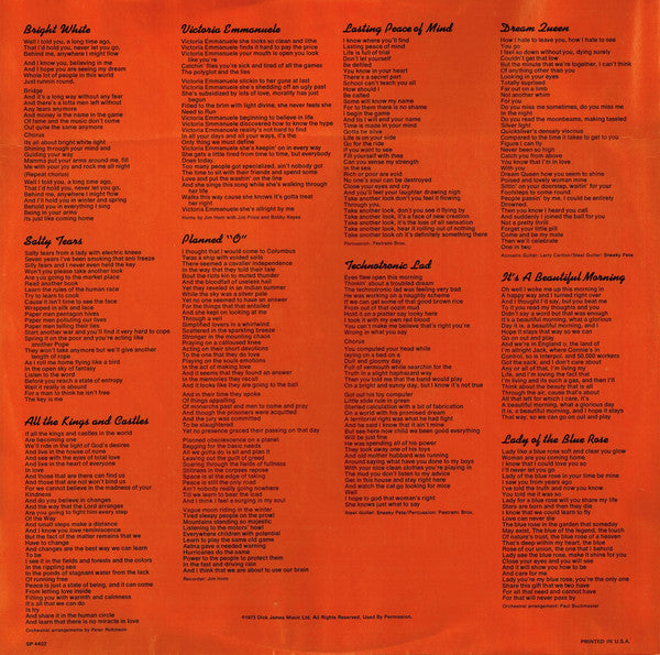 Shawn Phillips (2) : Bright White (LP, Album, Ter)