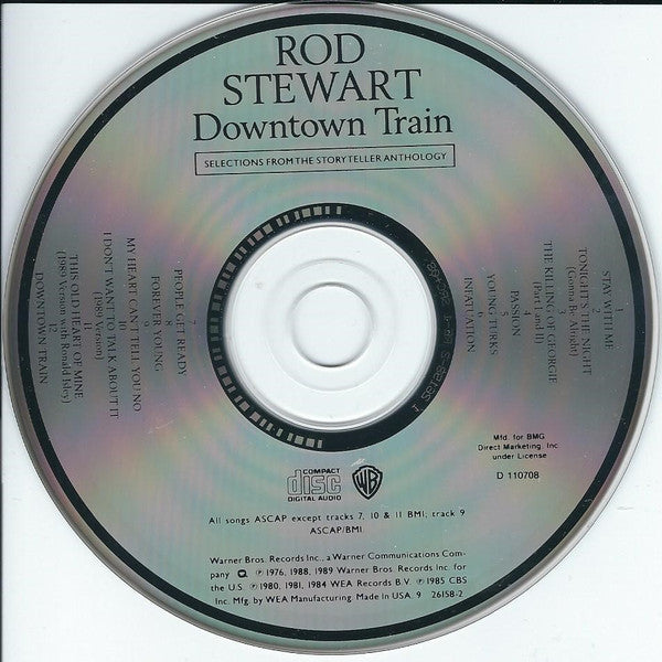Rod Stewart : Downtown Train (Selections From The Storyteller Anthology) (CD, Comp, Club, ARC)