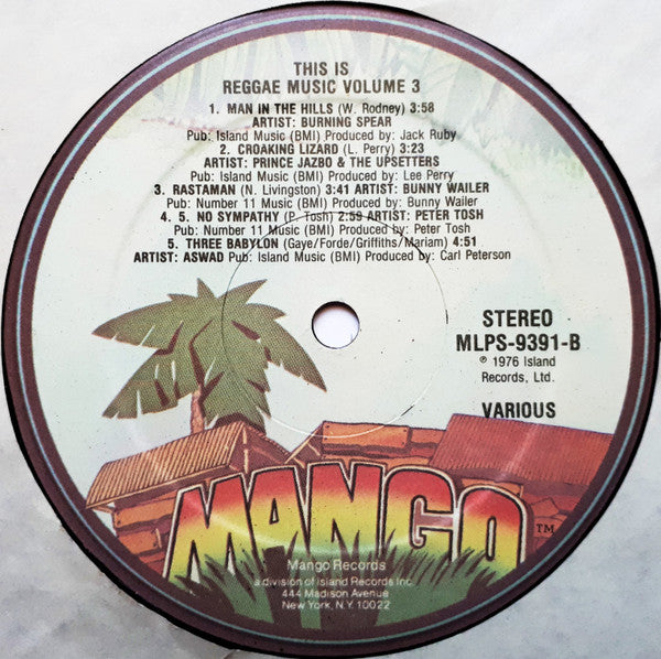 Various : This Is Reggae Music Vol. 3 (LP, Comp)