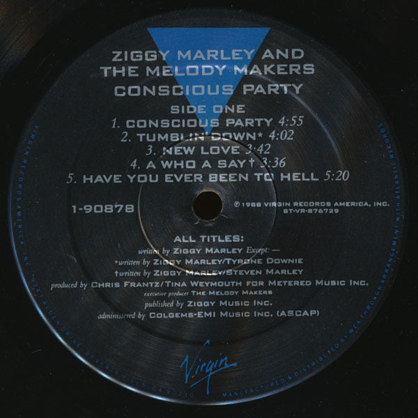 Ziggy Marley And The Melody Makers : Conscious Party (LP, Album)