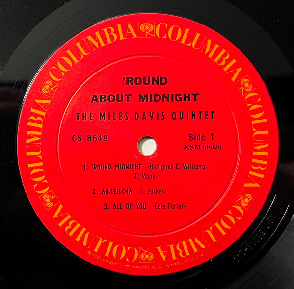 The Miles Davis Quintet : 'Round About Midnight (LP, Album, RE)