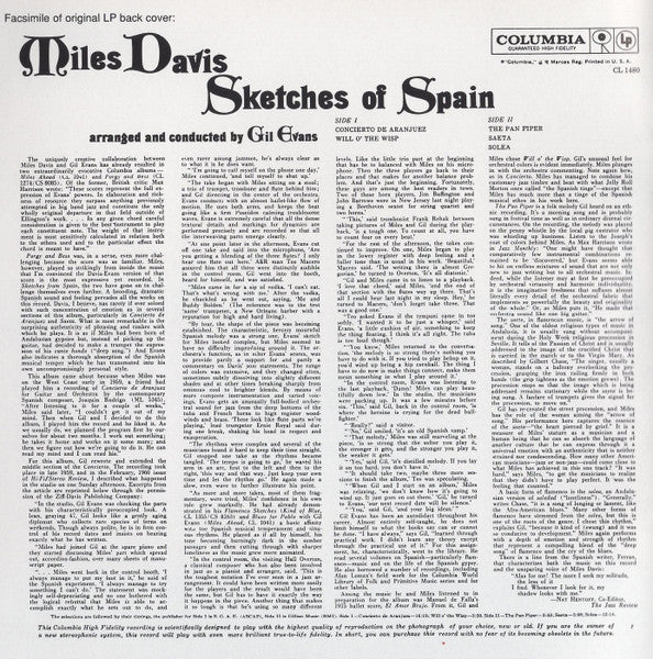 Miles Davis : Sketches Of Spain (CD, Album, RE, RM)