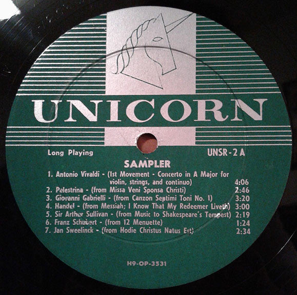 Various : Unicorn Sampler (LP, Smplr)