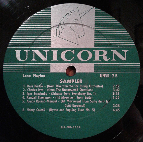 Various : Unicorn Sampler (LP, Smplr)