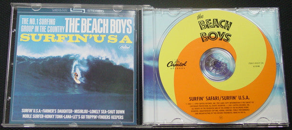 The Beach Boys : Surfin' Safari / Surfin' U.S.A. (HDCD, Comp, RE, RM, RP)