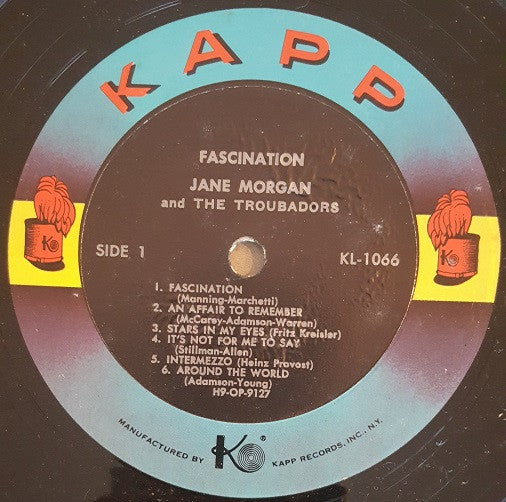 Jane Morgan And The Troubadors : Fascination (LP, Album, Mono, RE, All)