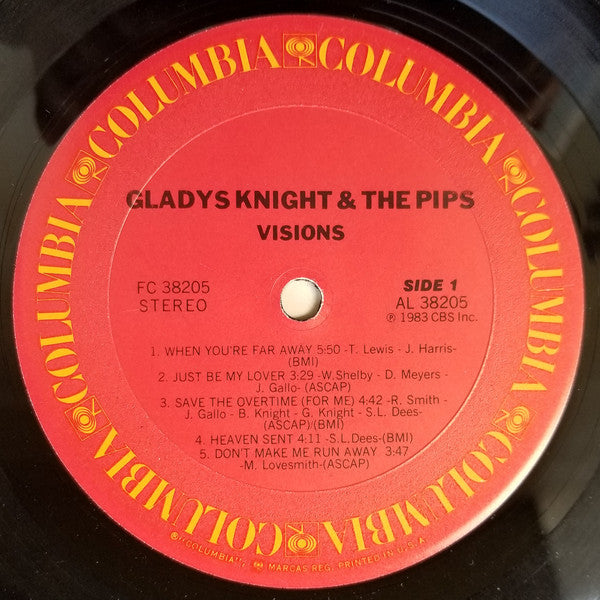Gladys Knight & The Pips* : Visions (LP, Album, Pit)