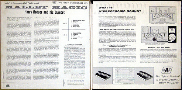 Harry Breuer And His Quintet : Mallet Magic (LP, Album, Gat)