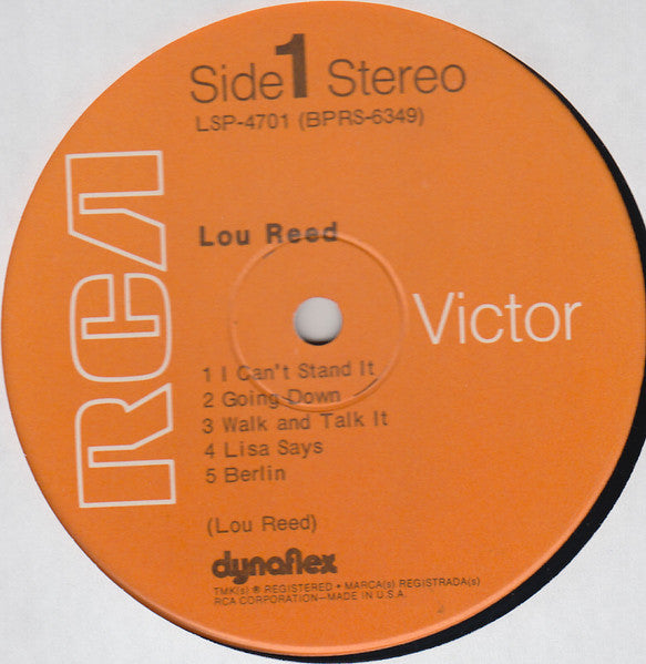 Lou Reed : Lou Reed (LP, Album, Roc)