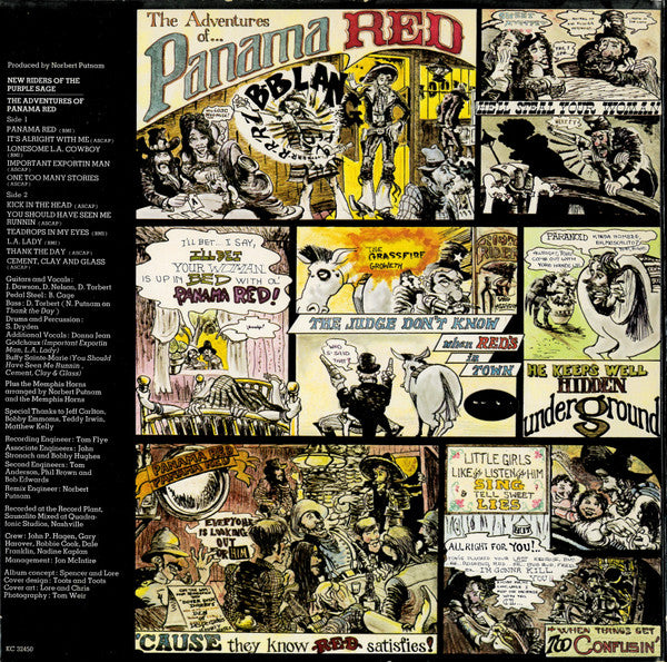 New Riders Of The Purple Sage : The Adventures Of Panama Red (LP, Album, RE, Ter)
