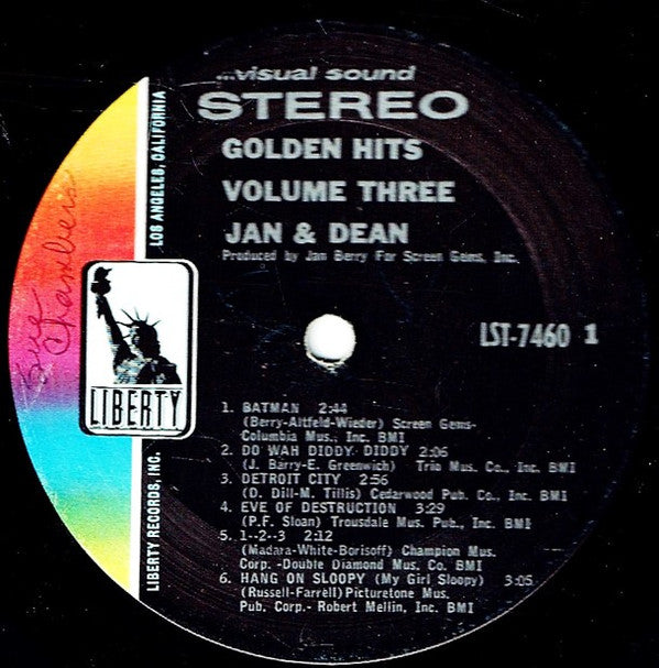 Jan & Dean : Golden Hits Volume Three (LP, Comp)