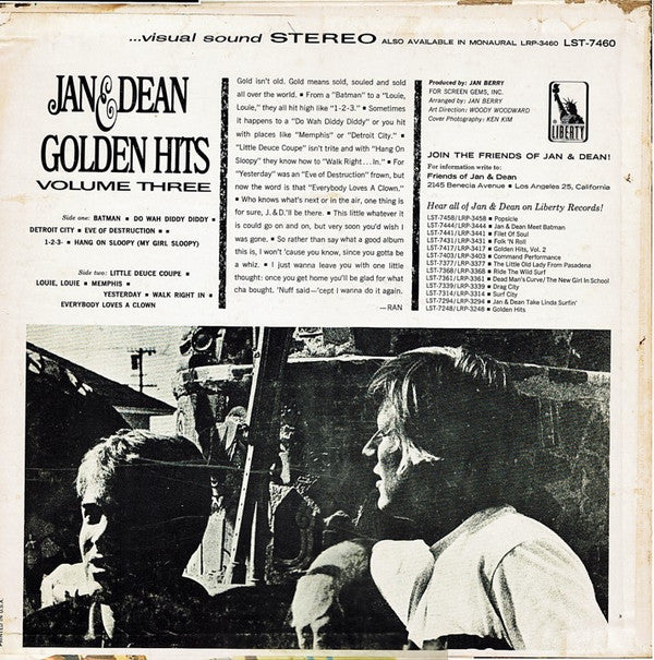 Jan & Dean : Golden Hits Volume Three (LP, Comp)