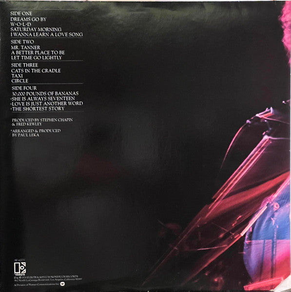 Harry Chapin : Greatest Stories - Live (2xLP, Album, Club)