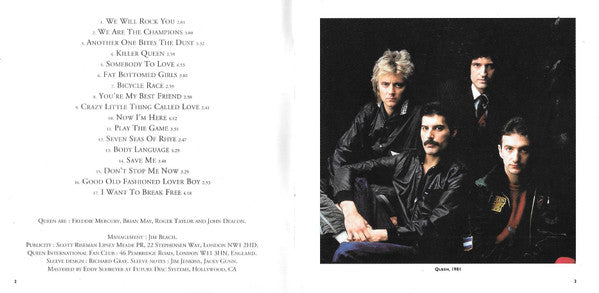 Queen : Greatest Hits (CD, Comp)