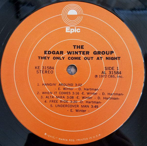 The Edgar Winter Group : They Only Come Out At Night (LP, Album, RP, Ter)