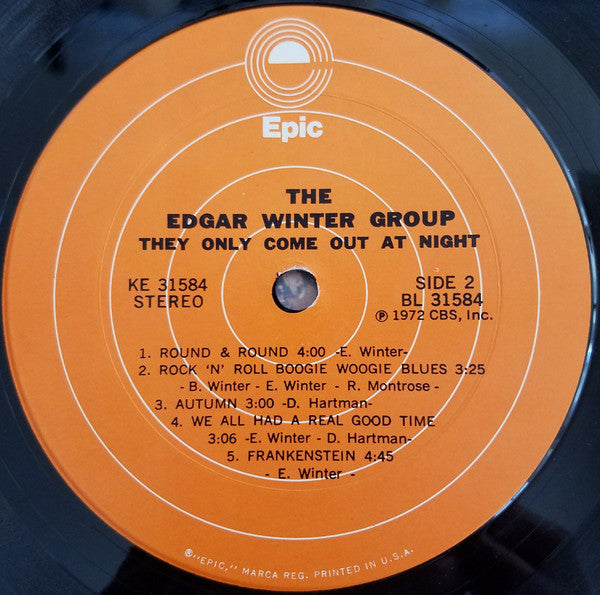 The Edgar Winter Group : They Only Come Out At Night (LP, Album, RP, Ter)