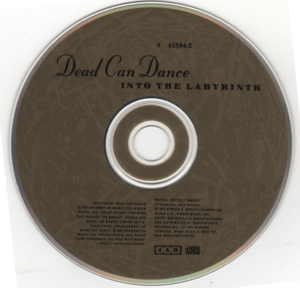Dead Can Dance : Into The Labyrinth (CD, Album, RE, EMI)