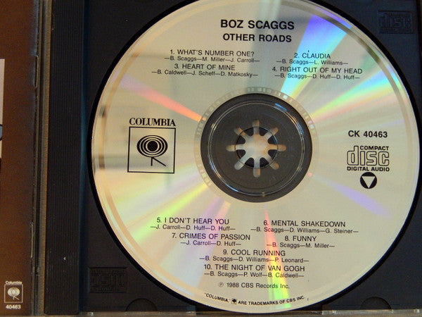 Boz Scaggs : Other Roads (CD, Album)