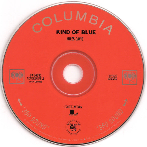 Miles Davis : Kind Of Blue (CD, Album, RE, RM)