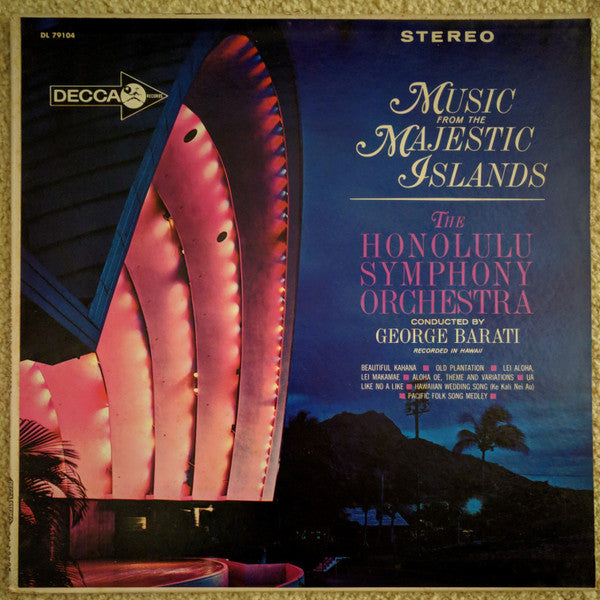 The Honolulu Symphony Orchestra : Music From The Majestic Islands (LP, Album)