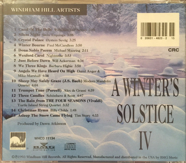 Windham Hill Artists : A Winter's Solstice IV (CD, Album, Club, Smplr, CRC)