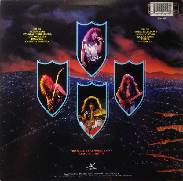 Armored Saint : Raising Fear (LP, Album, Promo)