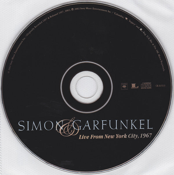 Simon & Garfunkel : Live From New York City, 1967 (CD, Album)