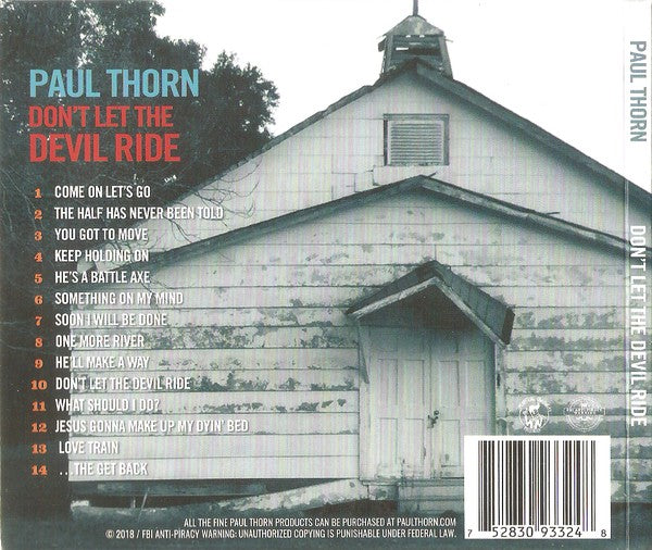 Paul Thorn : Don't Let The Devil Ride (CD)