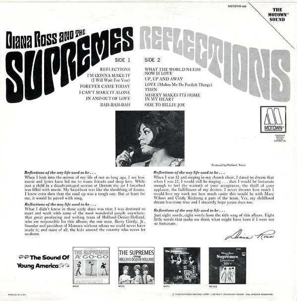 Diana Ross And The Supremes* : Reflections (LP, Album, Ter)