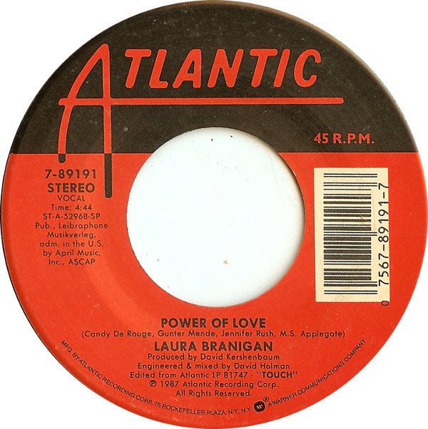 Laura Branigan : Power Of Love (7")