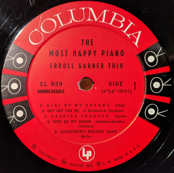 Erroll Garner : The Most Happy Piano (LP, Album, Bri)