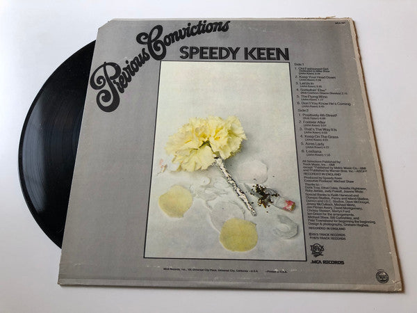 Speedy Keen* : Previous Convictions (LP, Album, Pin)