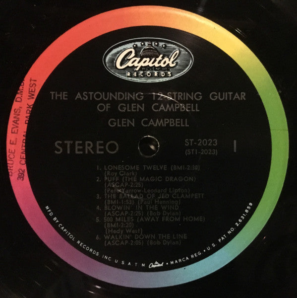Glen Campbell : The Astounding 12-String Guitar Of Glen Campbell (LP, Album, Scr)
