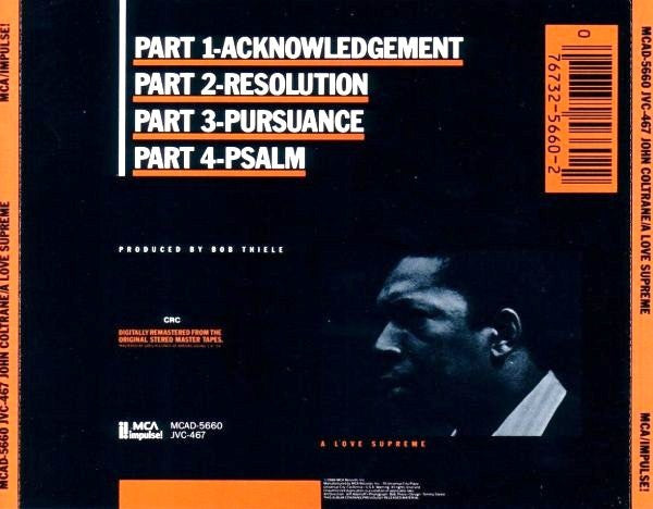 John Coltrane : A Love Supreme (CD, Album, Club, RE, RM)