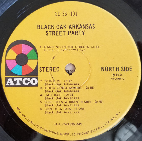 Black Oak Arkansas : Street Party (LP, Album, MS)