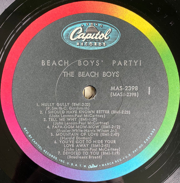 The Beach Boys : Beach Boys' Party! (LP, Album, Mono, Scr)