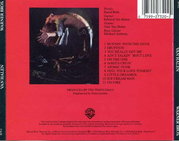 Van Halen : Van Halen (CD, Album, RE)